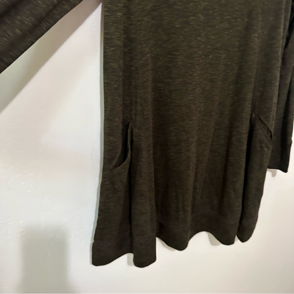 Anthropologie Green Lace Long Sleeve Tunic - Picture 4 of 7